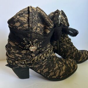 Not Rated Lace Ankle Belted Women’s Boots